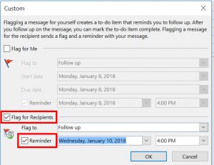 add reminder to outlook email add reminder to outlook email